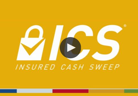Insured Cash Sweep logo with play button, links to the video about this service.